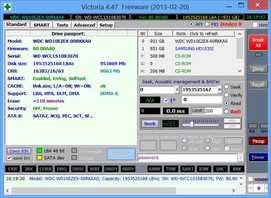 Victoria HDD для Windows Vista